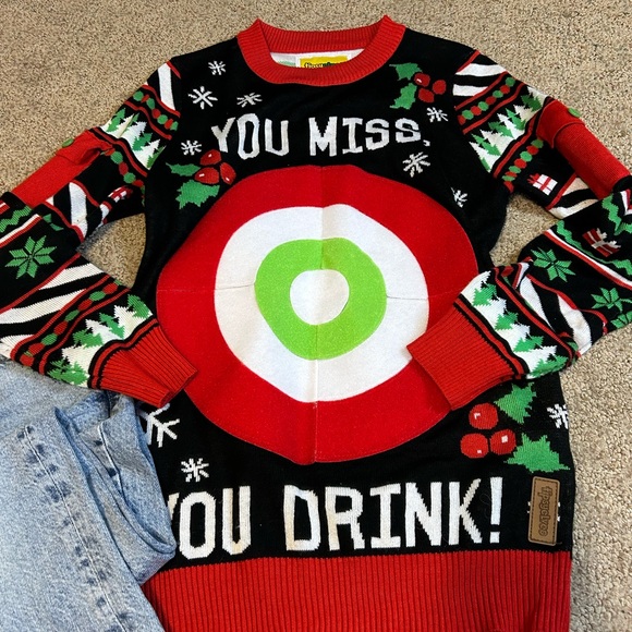 Tipsy Elves
YOU DRINK!
WOMEN'S DRINKING GAME UGLY
CHRISTMAS SWEATER - Picture 6 of 10